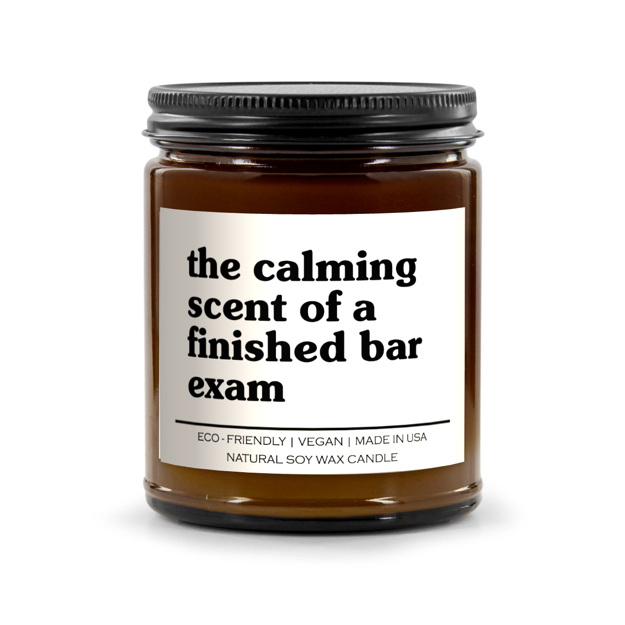 The Calming Scent Of A Finished Bar Exam Candle