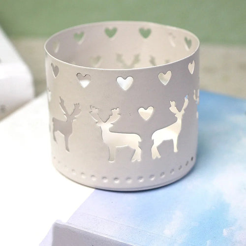 Vintage Metal Candle Holder Candleholder Lantern Hurricane Pillar