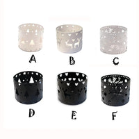 Vintage Metal Candle Holder Candleholder Lantern Hurricane Pillar