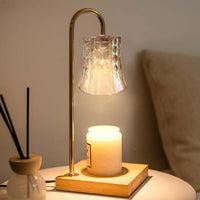 Stylish Gold Candle Warmer Lamp with Timer & Dimmer - Perfect for Jar Candles & Wax Melts, Ideal Gift for Her
